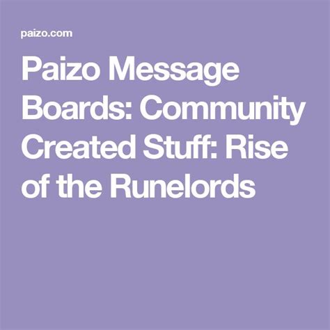 paizo messageboards